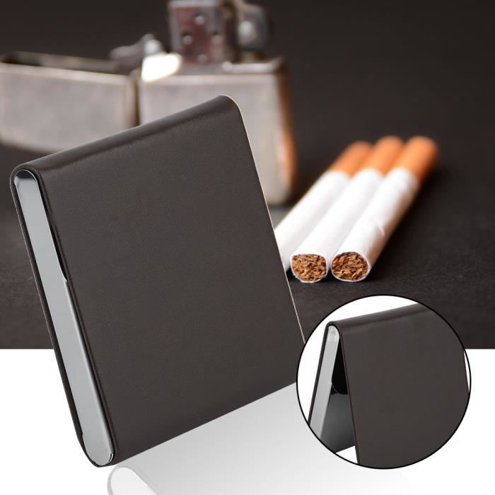 HURRISE Accessoires pour fumeurs Tenir 10 Cigarettes En Cuir PU Joli Cadeau  Étui À Cigares Fumeur (Marron) - Cdiscount Au quotidien