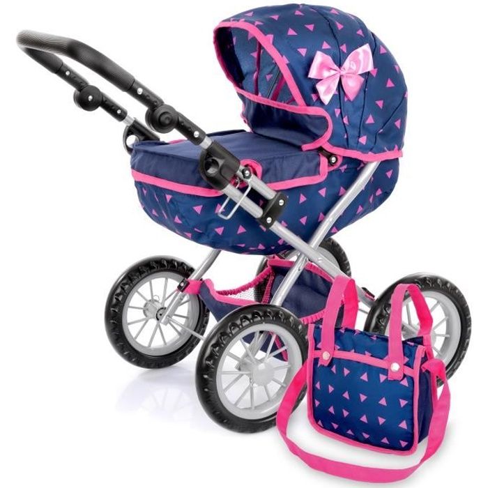 Kinderplay Poussette Poupee, Poussette Jouet - Poussette Landeau Bebe pour  Poupée pour Poupon, Poignée 56cm, avec Prise Souple, Construction Légère et  Stable, Landau, KP0280R : : Jouets