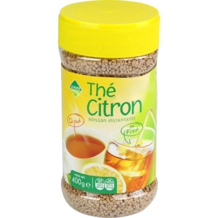 Thé au citron instantané 400g Leader Price - Cdiscount Au quotidien