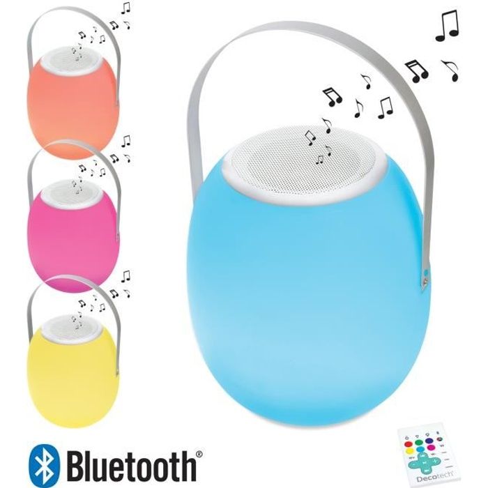Decotech Lampe Led Enceinte Bluetooth Nomade Et Lumineuse Achat