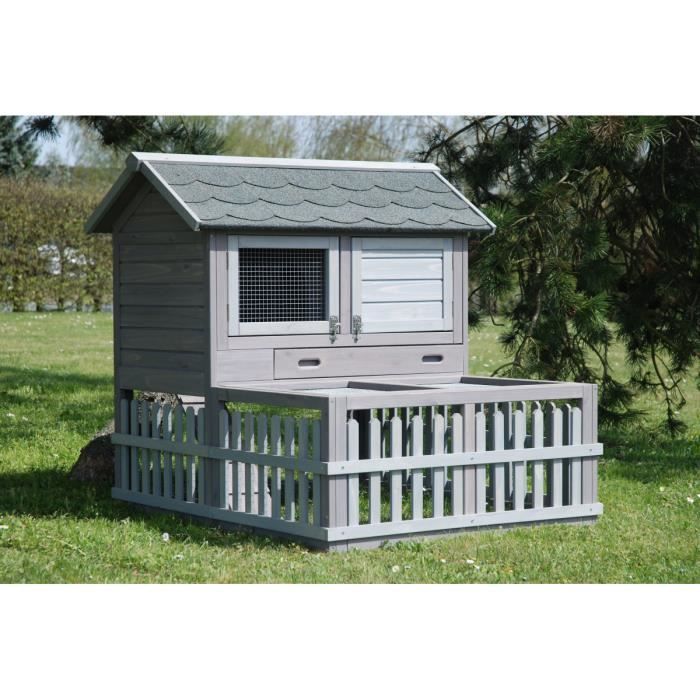 Comparer les prix de CLAPIER BOIS POLYNESIE EN SAPIN  LAPIN ET COCHO…