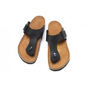 Mules Tong Sandales Homme Birkenstock Ramses Noir Mat Birko Flor