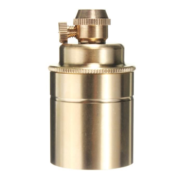 Douille E26/E27 Rétro En Cuivre Avec Interrupteur – Style Industriel Vintage Pour Lampe DIY