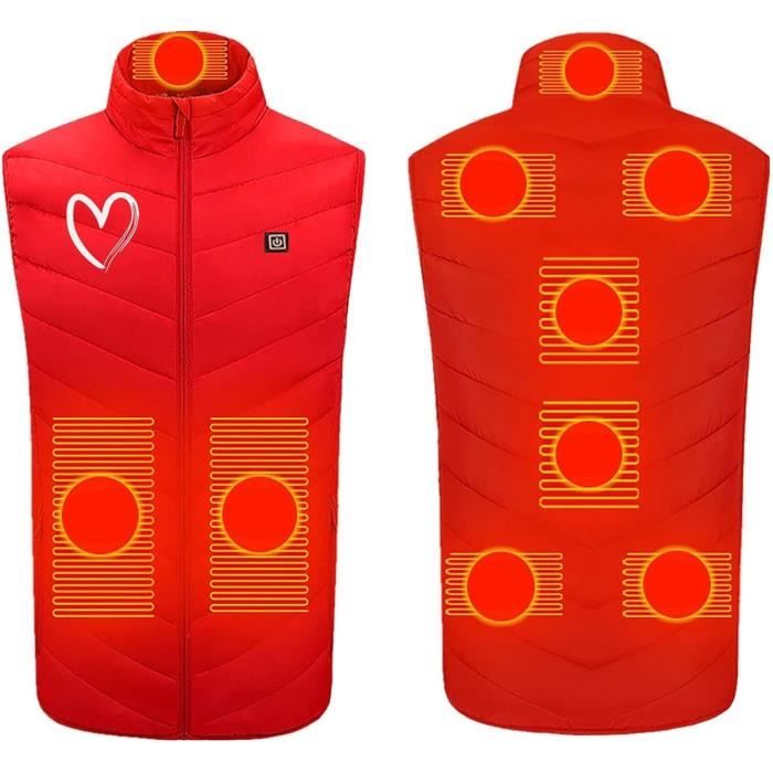 Gilet Chauffant Électrique Léger Pour Femme – 3 Niveaux De Chaleur (25-45°C), USB Rechargeable, Idéal Hiver, Ski, Randonnée, Bureau