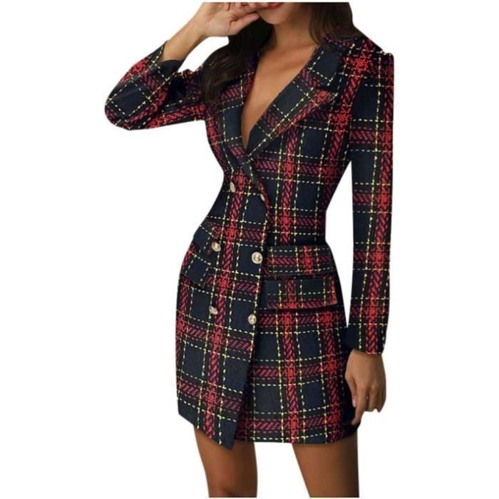 Robe Blazer Femme Chic Et Elegant Robe Blazer Crois E Femmes