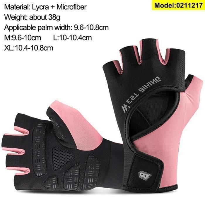 Gants Sans Doigts Sport Gants Cyclisme Enfants Sans Doigts - Mitaines Antidérapantes - Tailles M Et L - Couleurs Assorties Gants Sport Enfants Réglables