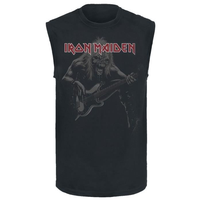 Iron Maiden Eddie Bass Debardeur Noir Hauts Fantaisie Et Specialty