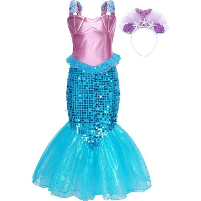 Enfant Ariel Outfit fancy dress costume Princess La petite sirène pour enfants fille 