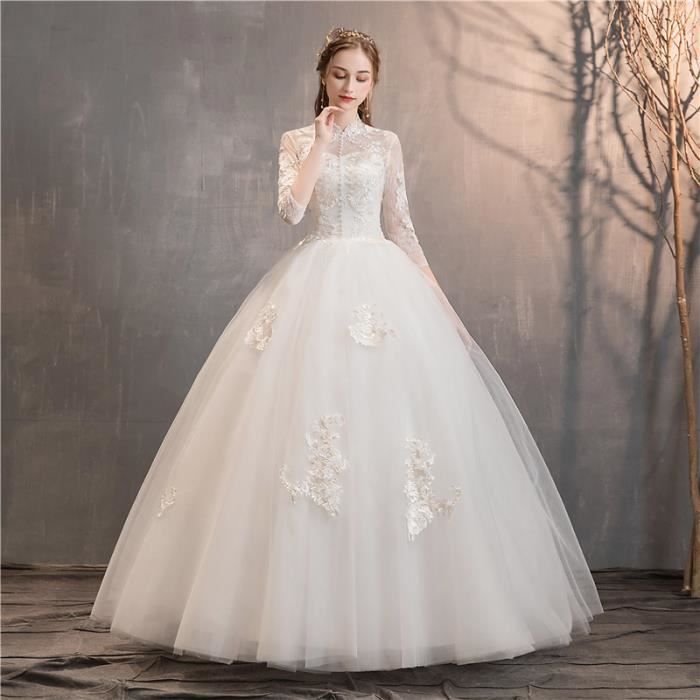 Principales robes de mari e 2021 nouvelle robe de mari e col