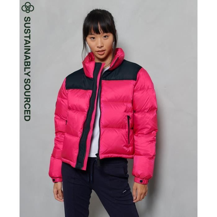 Doudoune noir femme best sale superdry