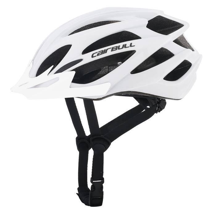 Casque Vélo Cyclisme Leger HTY - Noir Rouge, Taille 58-62cm Avec Lumière