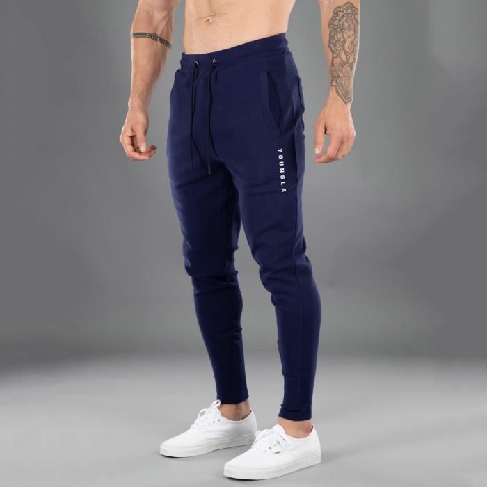 Pantalon De Jogging Slim Zippé NEXT - Coton Élastique Avec Poches Fermées