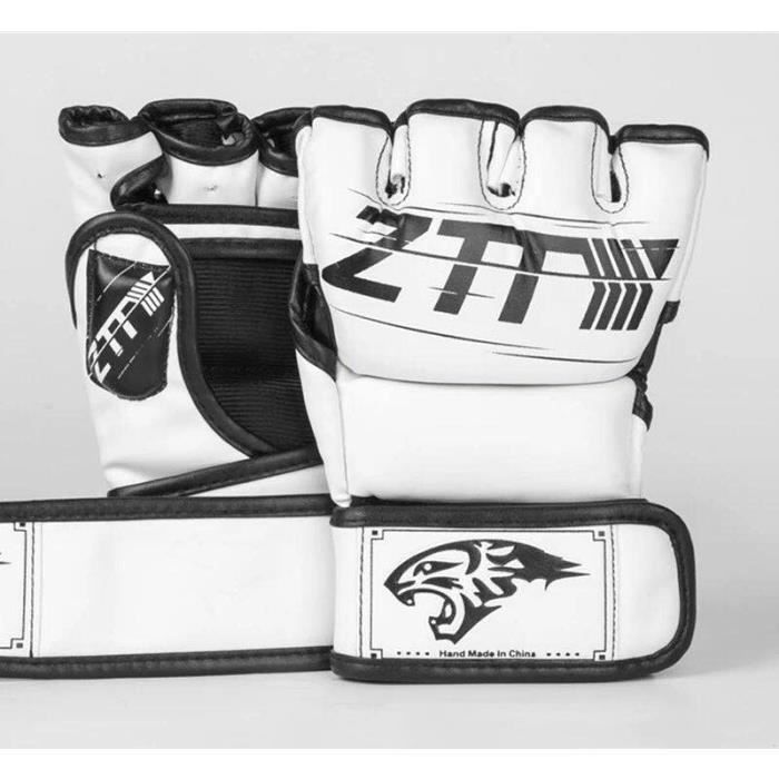 Gants D'entraînement MMA - RDX - Mitaines Boxe - Rouge - Cuir Maya Hide