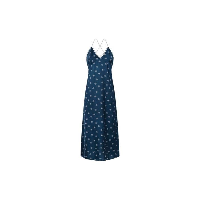 Robe décontractée à bretelles et imprimé contrasté
