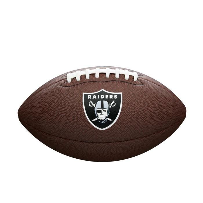 Wilson NFL Team Logo Las Vegas Raiders Ball WTF1748XBLV, Unisexe