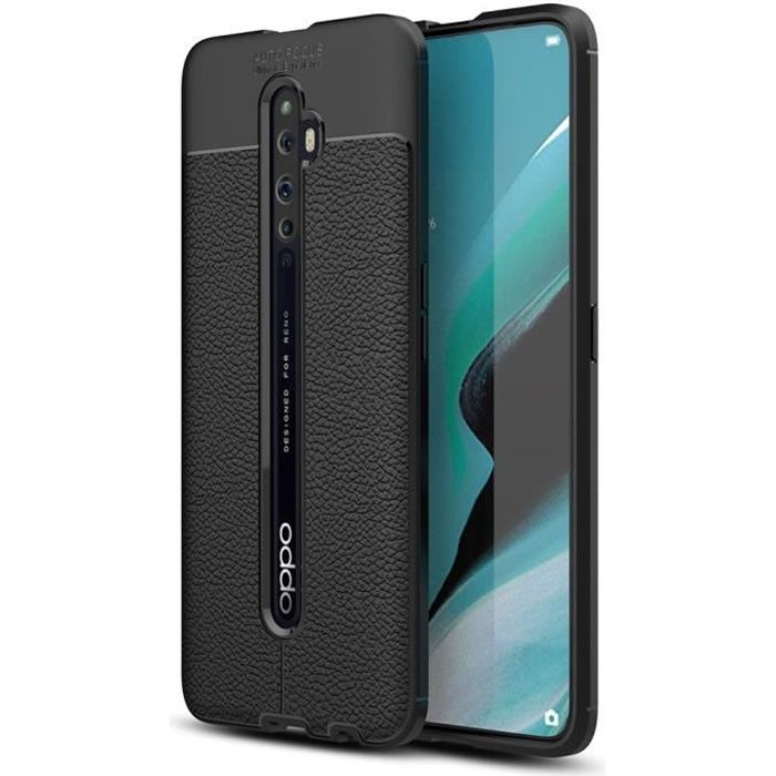Coque Oppo Reno 2 Mince Cuir Pu Materiau En Tpu Silicone
