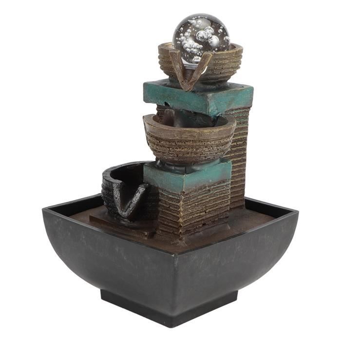 Fontaine De Bureau Charocean Avec Plantes - Cascade Intérieure Décorative Pour Détente