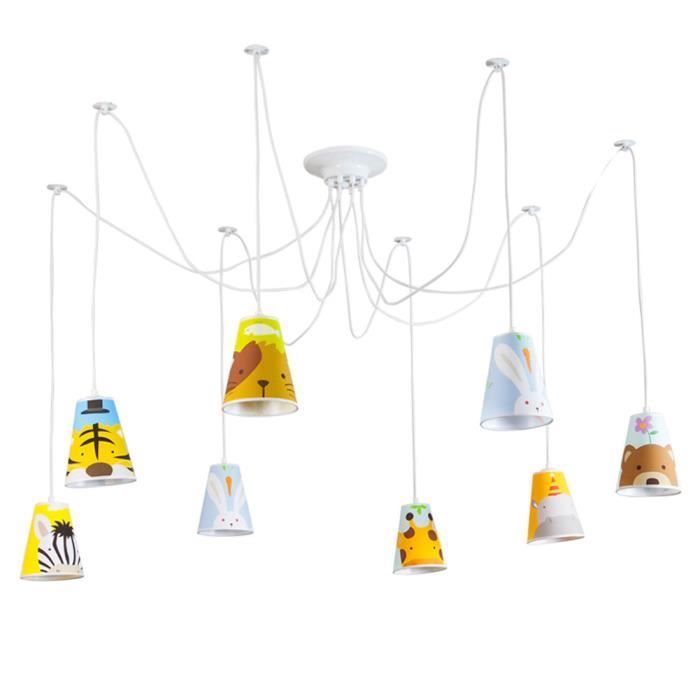 Suspension Enfant 8 Tetes Lustre Abat Jour En Tissu Decore Des Animaux Pour Chambre Bebe Fille Garcon E27 8 A No 33 1 Cdiscount Maison Suspension Enfant 8 Tetes Lustre Abat Jour En Tissu Decore Des Animaux Pour Chambre Bebe Fille Garcon E27 8 A No 33 1 Cdiscount Maison