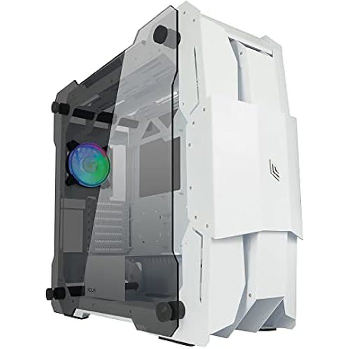 Boîtier PC Gaming NOUA Ego Blanc – Refroidissement extrême – Connectivité complète