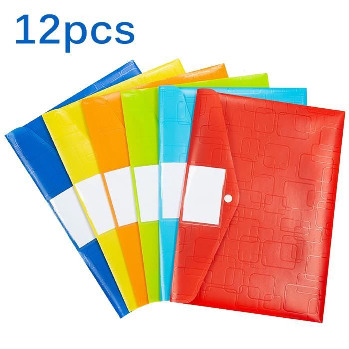 Pochettes De Rangement Colorées Imperméables En PU - 12,5x12,5x4cm - Pour Cosmétiques, Papeterie, Petits Objets