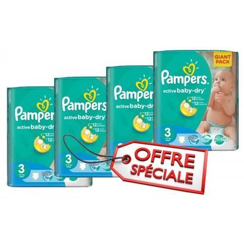 105 Couches Pampers Active Baby Dry taille 3 Cdiscount Puériculture & Eveil bébé