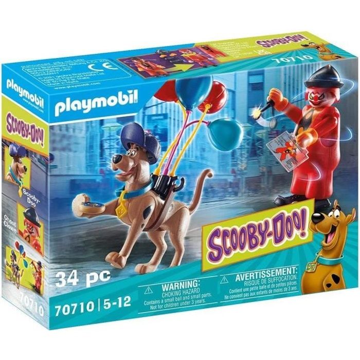 PLAYMOBIL - 70710 - SCOOBY-DOO! Fantôme du clown - Figurines avec accessoires