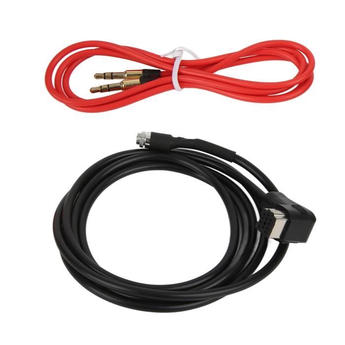 Câble Auxiliaire Jack Pour Autoradio Toyota - Longueur 1,5m - Noir - Neuf