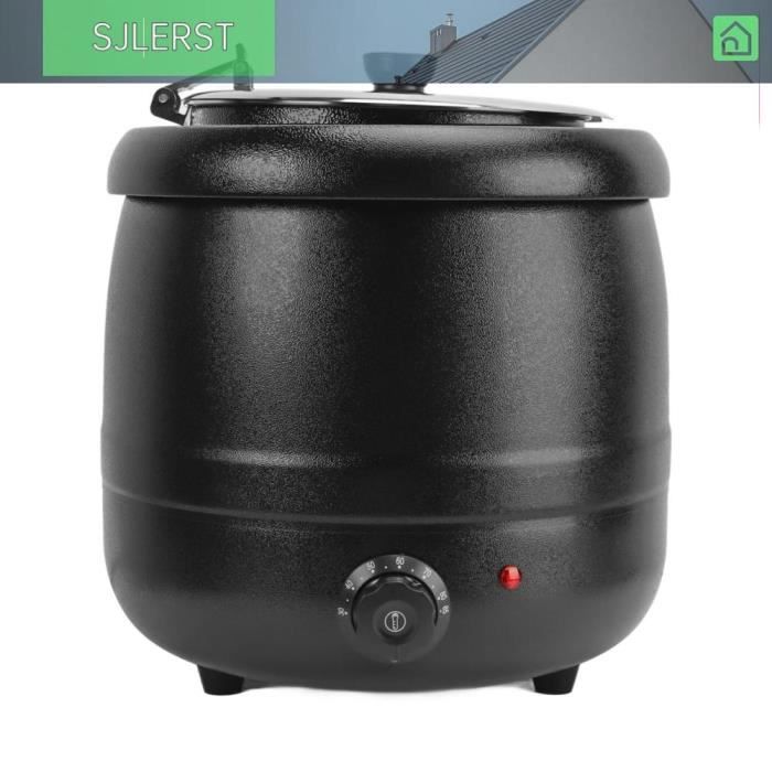 Marmite à Soupe Électrique 10 Litres - Insert Inox, 35-80°C, Idéale Buffet Et Restauration