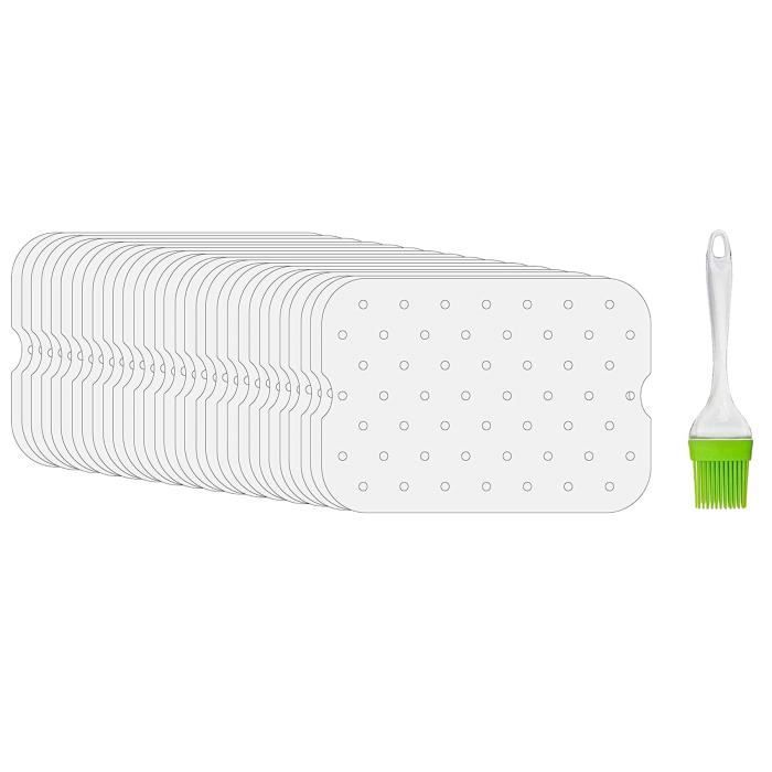 Lot De 200 Papiers Parchemin Pour Friteuse à Air Ninja Foodi - Anti-adhésif, Perforé, Résistant à 250°C - Facilite Le Nettoyage