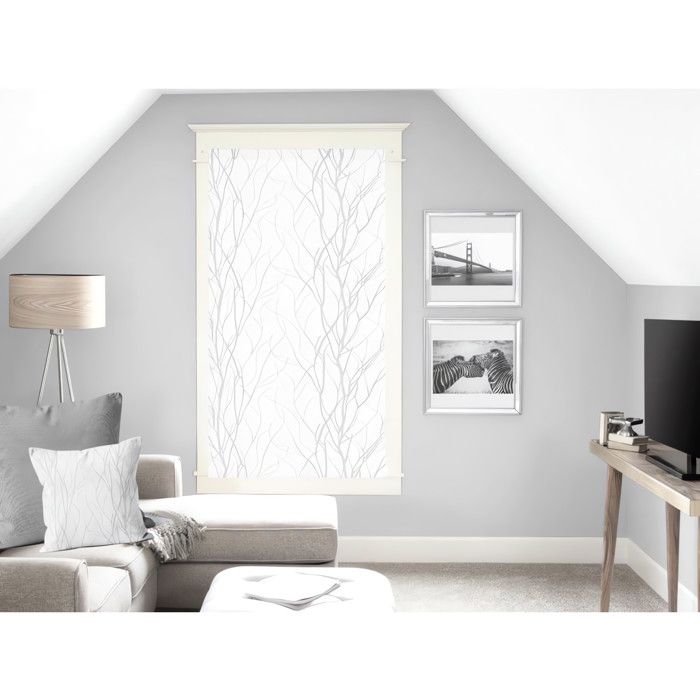 Paire De Brise-Bise Celia Blanc 60x90 Cm – Motif Floral Doux Et Élégant Par Soleil D'Ocre