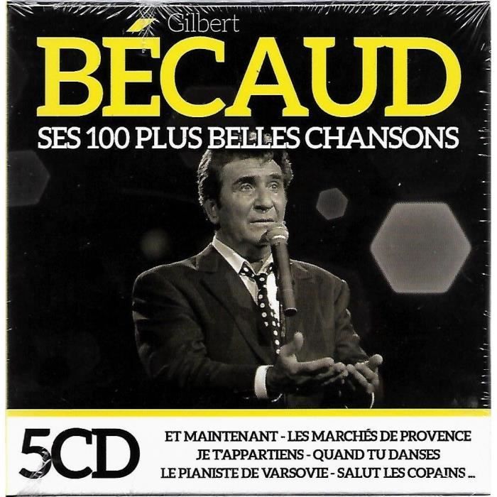 5cd Gilbert Becaud Ses 100 Plus Belles Chansons Cdiscount