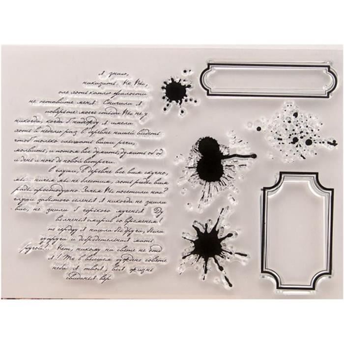 Arriettycraft Tampon En Caoutchouc Transparent Scrapbooking 11x16cm - Idéal Pour Cartes Et Albums Photo