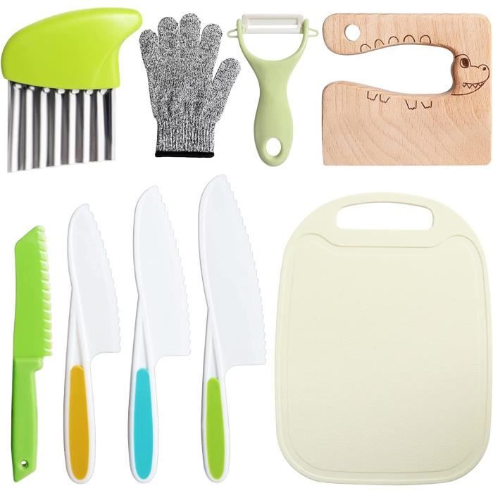 Mcboson - Ensemble De 8 Couteaux De Cuisine Pour Enfants, Convient Aux Enfants Pour Couper Des Fruits Ou Des Légumes à Prix
