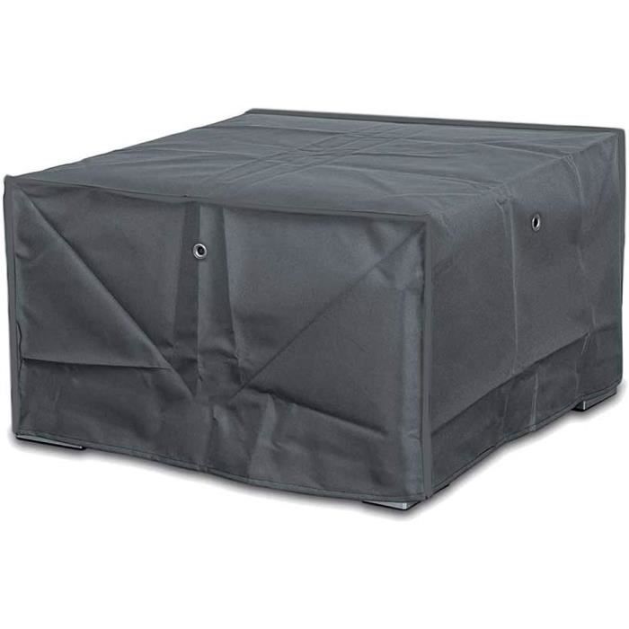 Housse De Protection Imperméable Pour Chaises De Jardin Empilables - Anti-UV, Pluie Et Poussière - Tissu Oxford 210D - Noir