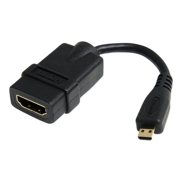 STARTECH.COM Câble adaptateur HDMI haute vitesse - Convertisseur HDMI vers Micro HDMI - F/M - 12 cm - Noir