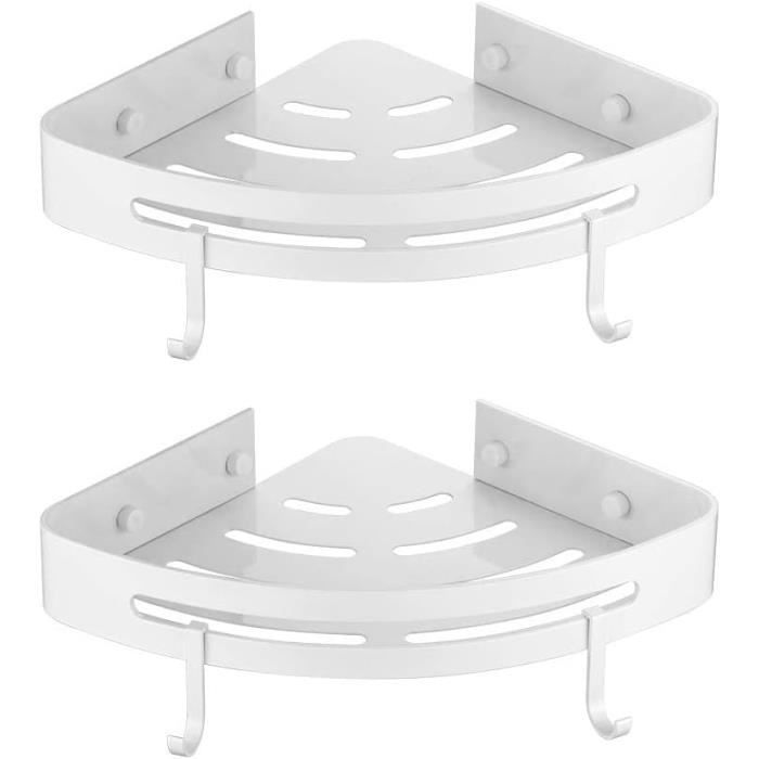 Étagère De Salle De Bain En Aluminium, Accessoire De Salle De Bain Noir