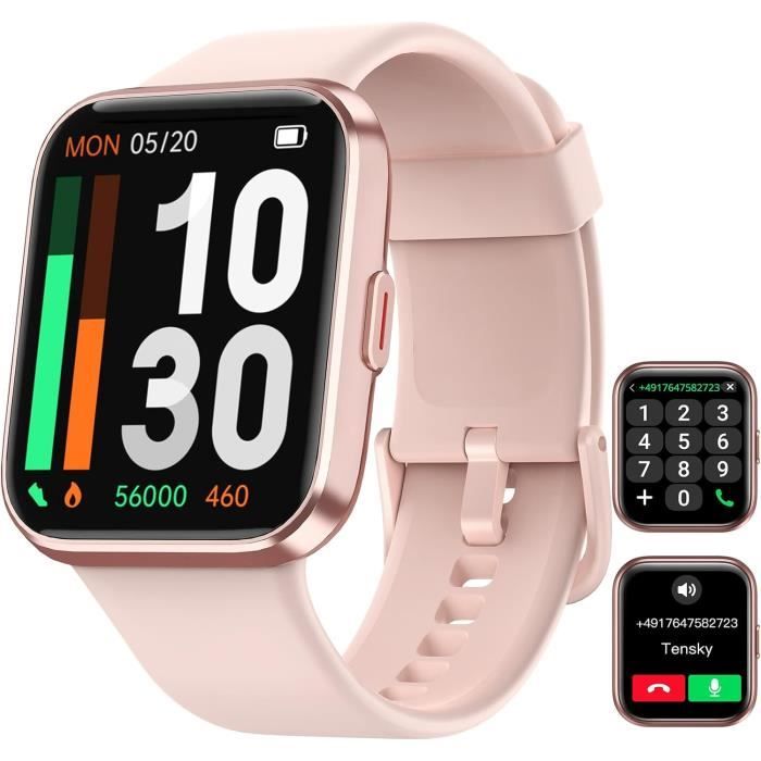 Montre Connectée Homme Femme[Alexa & Appel Bluetooth] 1,7" Hd