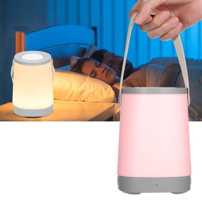 Enceinte Bluetooth Portable Lumineuse Haut-Parleur Bluetooth Lampe de  Chevet LED avec Contrôle Tactile, Lampe de