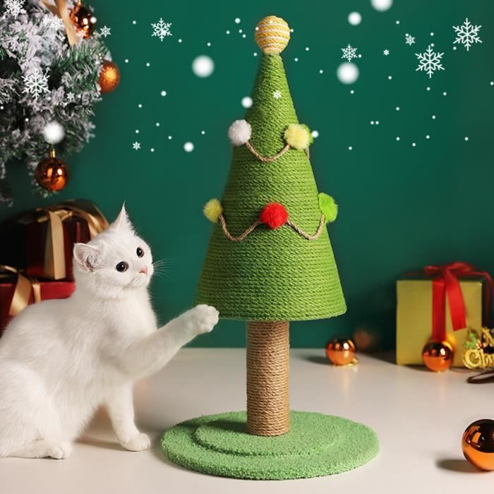 arbre a chat Arbre de Noël sisals naturel chat scratch board simulation pelouse résistant à l’usure