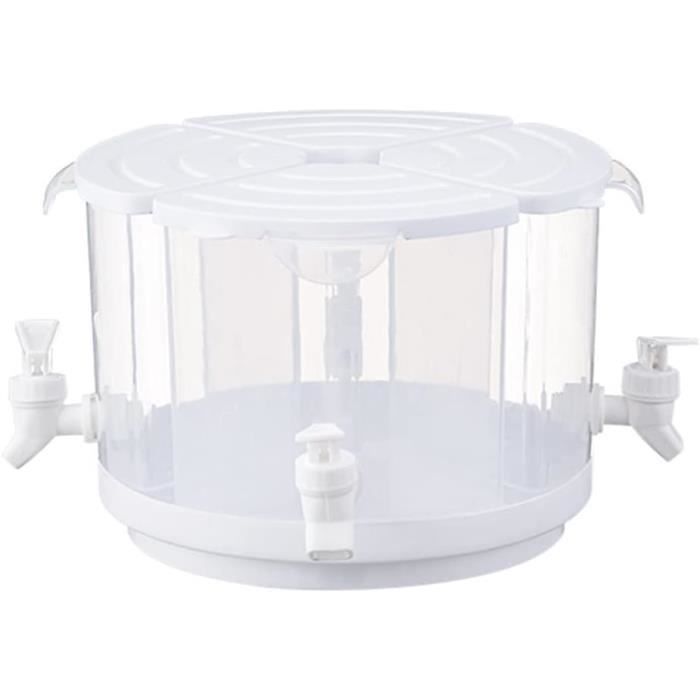 ZGOEK Distributeur Boissons 3,5L Avec Robinet - Récipient Plastique Froid Pour Fêtes Et Quotidien