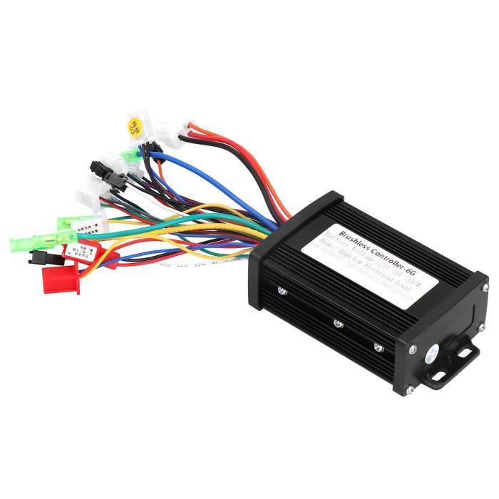Contrôleur VTT Électrique 36V 48V 350W Sans Balais SODIAL (6 Tubes)