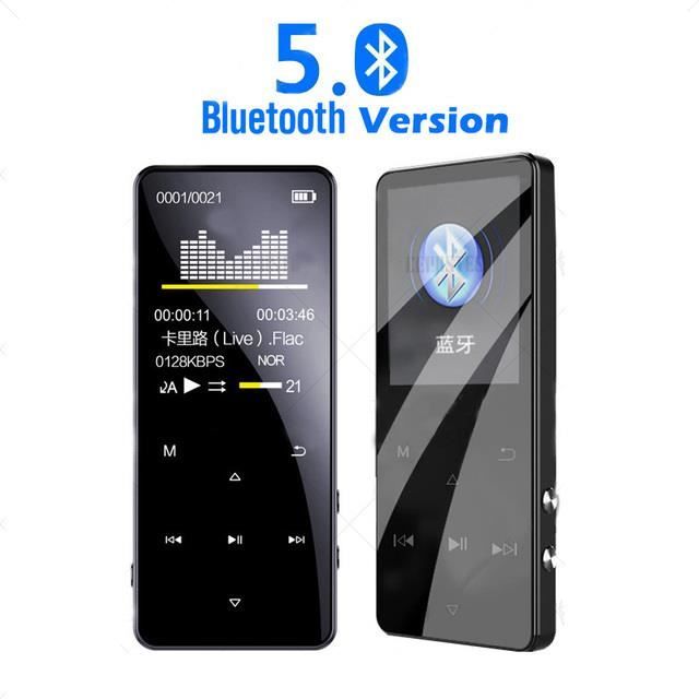 32Go Lecteur MP3 Bluetooth 5.3 AGPTEK Lecteur Musical sans Perte HiFi 70H Ultra-Longue Autonomie Baladeur Portable avec Haut-Parleur Radio FM Enregistrement MP3 Sport pour Adulte Enfant(sans écouteur