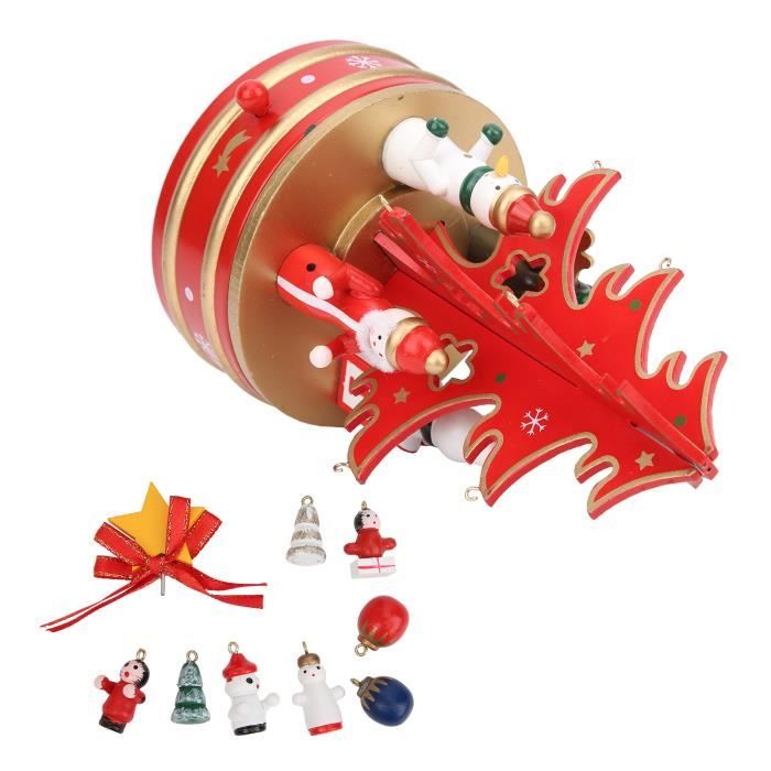 Lampe De Table Musicale De Noël En Forme De Boîte Aux Lettres - LED Multicolores, Mélodies Festives, Alimentation USB Ou Piles - 7