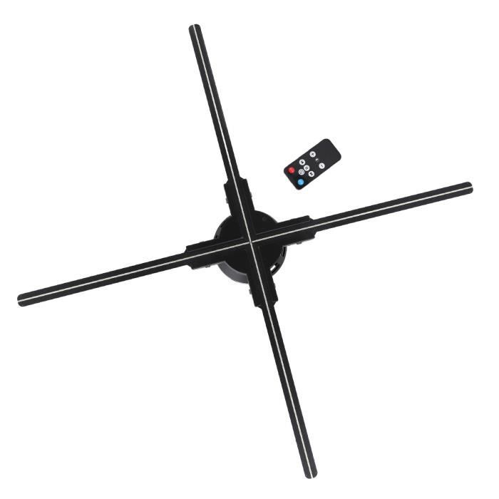 Missyou Hologramme 3D, 46CM Hologram Fan Avec WiFi, APP, Télécommande Et Fonction Bluetooth