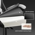 Fauteuil Gamer Chaise Gaming Ergonomique - avec appui-tête et oreiller lombaires - Inclinable 90 °-135 ° - Noir et blanc-1