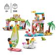 LEGO 41710 Friends Animation et Surf à la Plage, Jouet avec Bouée Licorne et Tortue, Figurine Secouriste, Garçons et Filles Dès 6-1
