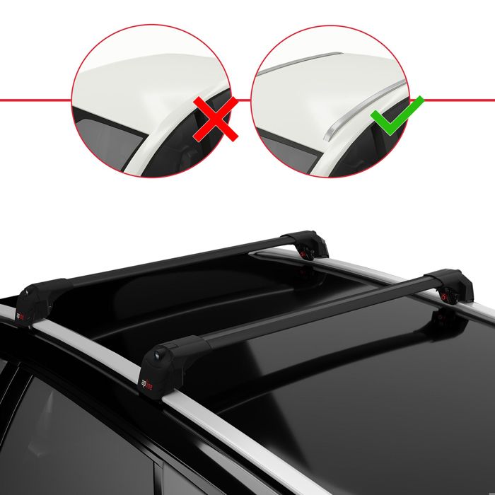 Barres De Toit Transversales Pour Toyota Auris Touring Sports 2013+ - Marque TURTLE, 2 Ans Garantie
