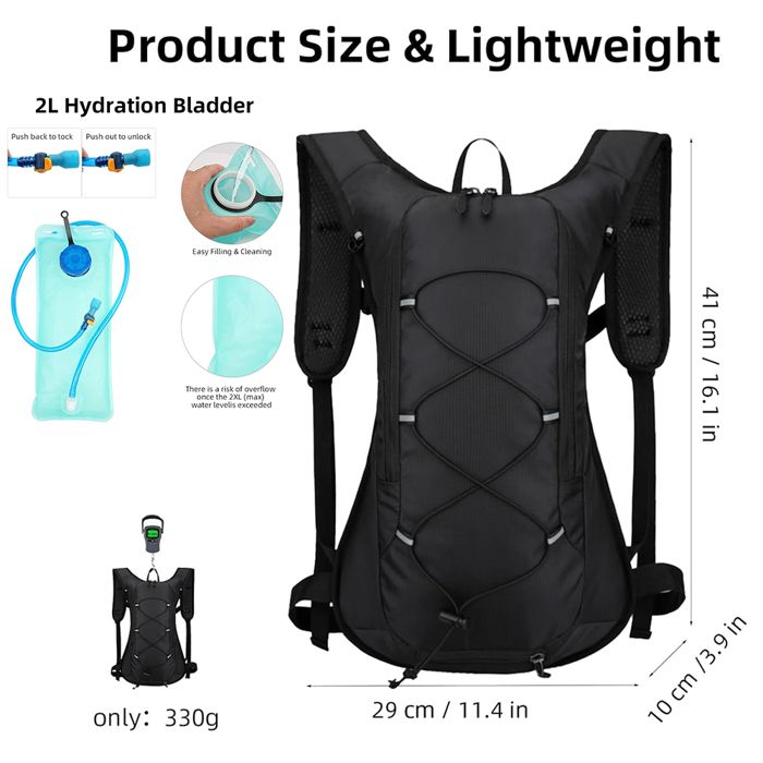 Poche D'hydratation D'extérieur Avec Tuyau Pour Le Sport Et L'extérieur