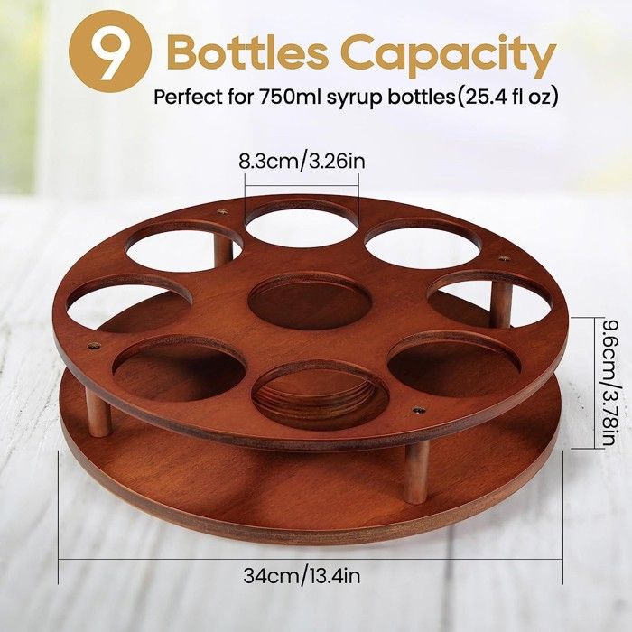 Nuovoware Étagère de Présentation Bouteilles d'alcool, Organiseur Sirops Café, Casier Bouteilles d'alcool Vin 3 Niveaux pour Comptoir, Étagère Rétro Armoire, Accessoires Indispensables Bar, Bois Nuovoware Étagère de Présentation Bouteilles d'alcool, Organiseur Sirops Café, Casier Bouteilles d'alcool Vin 3 Niveaux pour Comptoir, Étagère Rétro Armoire, Accessoires Indispensables Bar, Bois
