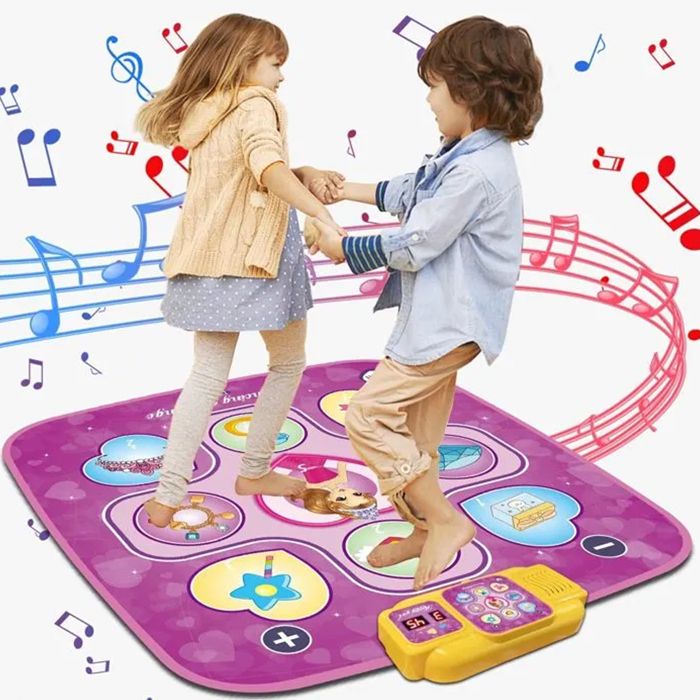 Tapis de Danse - Jouets pour Enfants - Musical - 6 Modes de Défi - Bluetooth Intégré - Animalerie Tapis de Danse - Jouets pour Enfants - Musical - 6 Modes de Défi - Bluetooth Intégré - Animalerie